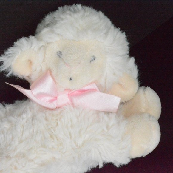 Nat & Jules Plush Ivory Lamb Rattle Soft Baby Toy - Picture 2 of 9